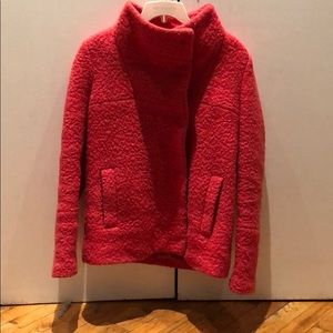 Red Zara coat